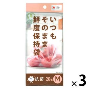 いつもそのまま 鮮度保持袋 保存袋 M 1セット（1パック（20枚）×3）ジャパックス｜LOHACO by アスクル