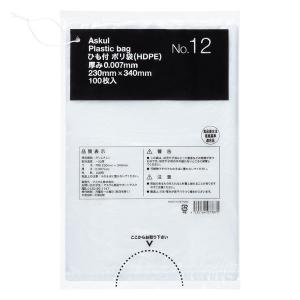 アスクル HD規格袋(ひも付)12号 HD_Kikakutai_with_string_No.12 1袋(100枚入) オリジナル｜LOHACO by アスクル