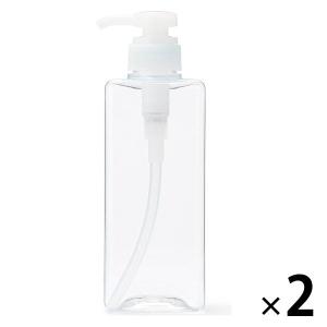 無印良品 PET詰替ボトル クリア 600mL 1セット（1個×2） 良品計画｜LOHACO by アスクル