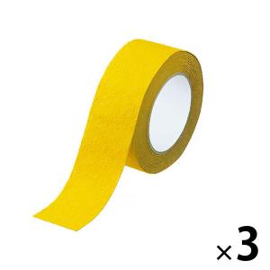アスクル 「現場のチカラ」滑り止めテープ 50×5 黄 3612113YEP55005 1セット(3巻:1巻×3) オリジナル｜LOHACO by アスクル