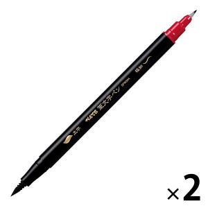 ぺんてる 筆文字サインペン 顔料インキ細字 黒 XSESP15FA 細字 強弱が