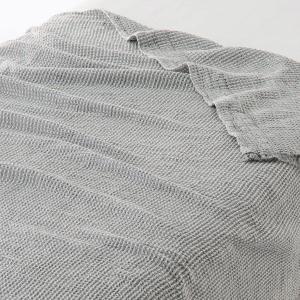 無印良品 ワッフル織　ケット Ｓ １４０×２００ｃｍ グレー  良品計画