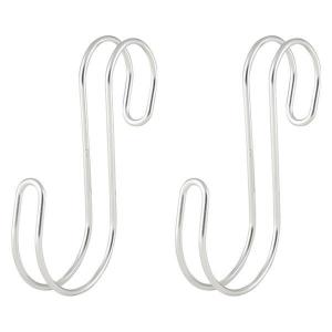 無印良品 ステンレス横ブレしにくいS字フック 小 2個入 約5cm×1×9.5cm 良品計画の商品画像