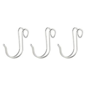 無印良品 ステンレス横ブレしにくいフック 小 3個入 約直径1×2.5cm 良品計画の商品画像