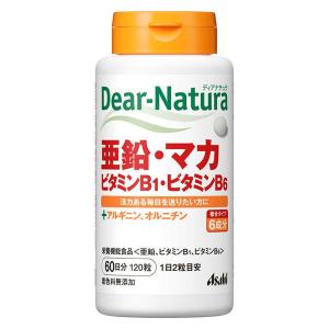 ディアナチュラ（Dear-Natura） 亜鉛・マカ・ビタミンB1・ビタミンB6　60日分　1個　アサヒグループ食品　サプリメント｜LOHACO by ASKUL