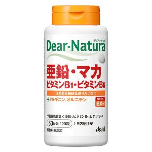 ディアナチュラ（Dear-Natura） 亜鉛・マカ・ビタミンB1・ビタミンB6　60日分　1個　アサヒグループ食品　サプリメント