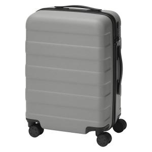 無印良品 バーを自由に調節できる ハードキャリーケース（３６Ｌ） グレー タテ５４×ヨコ３７×マチ２４ｃｍ 良品計画｜LOHACO by アスクル