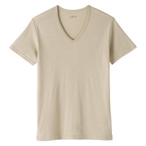 無印良品 メンズ 紳士 さらっと綿 Ｖネック半袖Ｔシャツ 紳士Ｍ ベージュ 良品計画｜LOHACO by アスクル