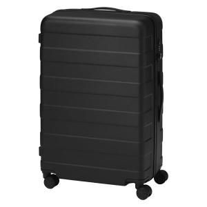 無印良品 バーを自由に調節できる ハードキャリーケース（７５Ｌ） 黒 タテ７１．５×ヨコ４６×マチ２６ｃｍ 良品計画｜LOHACO by アスクル