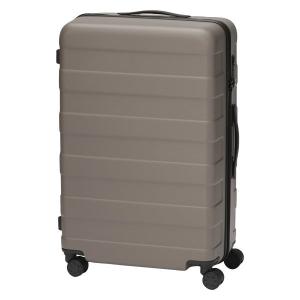 無印良品 バーを自由に調節できる ハードキャリーケース ７５Ｌ スモーキーブラウン タテ７１．５×ヨコ４６×マチ２６ｃｍ 良品計画｜LOHACO by アスクル