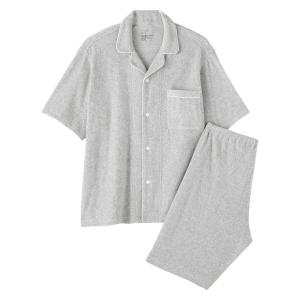 SALE 無印良品 メンズ 紳士 着るタオル 両面パイル 半袖パジャマ 紳士Ｌ 杢グレー 良品計画｜LOHACO by アスクル