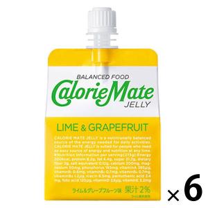 【アウトレット】【Goエシカル】訳あり 大塚製薬 カロリーメイトゼリー ライム＆グレープフルーツ味 1セット（1個×6） ※賞味期限9月3日｜LOHACO by アスクル