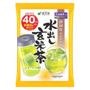 国太楼 宇治抹茶入り水出し玄米茶ティーバッグ 1袋(40バッグ入)｜LOHACO by アスクル