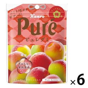 ピュレグミ梅 56g 6袋 カンロ グミ
