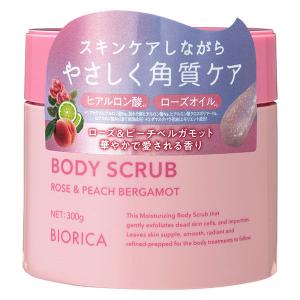 【アウトレット】ビオリカ ボディスクラブ（ヒアルロン酸配合） ローズ＆ピーチベルガモットの香り 300g ドウシシャ｜LOHACO by アスクル