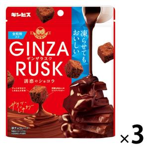 チョコレート菓子 スタンドパウチ ＧＩＮＺＡＲＵＳＫ ギンザラスク 誘惑のショコラ　50g 1セット（1個×3）｜LOHACO by アスクル