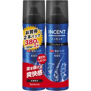 インセント 薬用育毛トニック プレミアムクール 190g 2本入 ペアパック 1個 男 メンズ（医薬部外品）バスクリン｜LOHACO by ASKUL