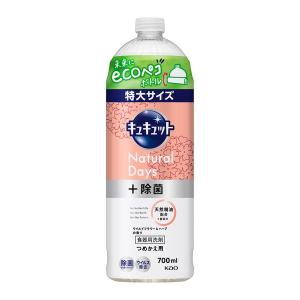 キュキュット Natural Days+除菌 ナチュラルデイズ ワイルドフラワー＆ハーブ 詰め替え 700mL 1個 食器用洗剤 花王