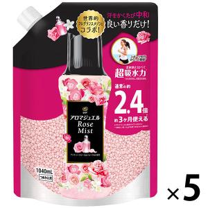 レノアハピネス アロマジュエル アンティークローズ＆フローラル 詰め替え 特大 1040mL 1セット（5個入） 香り付け専用ビーズ P＆G