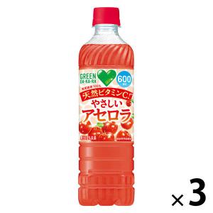 GREEN DA・KA・RA 「24本」グリーンダカラ やさしいアセロラ 600ml 24