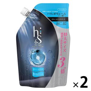 【セール】h＆s for men（エイチアンドエス フォーメン）シャンプー ボリュームアップ 詰め替え 超特大 900ml 2個 P＆G｜LOHACO by ASKUL