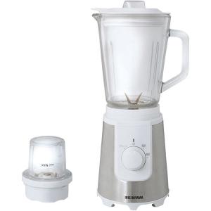 アイリスオーヤマ ミキサー 白 JMM-800-W ミル付き 容量800ml チタンコートカッター