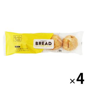 LOHACO BREAD 国産小麦 北海道コーンのふんわりプチパン 4個入　4袋　ロハコブレッド　オリジナル