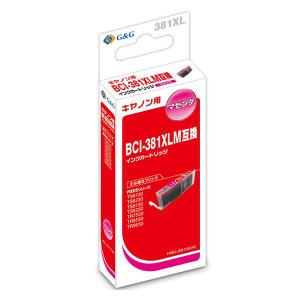 キヤノン（キャノン）用 互換インク G＆G HBC-381XLM マゼンタ（大容量）（BCI-381XLM互換） BCI-380/381シリーズ｜LOHACO by ASKUL