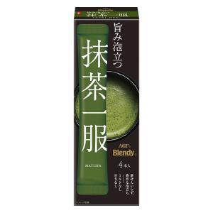 ミルク4箱、抹茶1箱 LOHACO - 味の素AGF 「ブレンディ」抹茶一服 ミルクなし 1箱（4本入