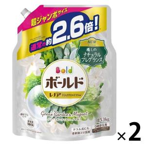 【アウトレット】ボールドジェル グリーンガーデン＆ミュゲの香り 詰め替え 超ジャンボ 1530g 1セット（2個:1個×2） 洗濯洗剤 P＆G