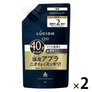 LUCIDO（ルシード）薬用 スカルプデオシャンプー 詰め替え 大容量 760ml 2個 加齢臭対策 メンズ 男性用 シャンプー マンダム
