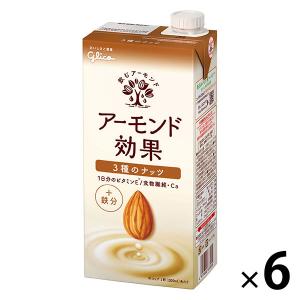 グリコ アーモンド効果 3種のナッツ 1000ml 1箱（6本入）｜LOHACO by ASKUL