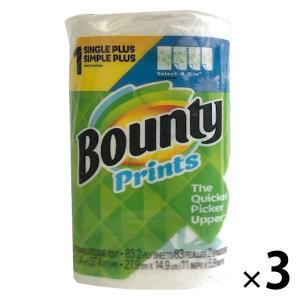 キッチンペーパー ロール バウンティ セレクトAサイズ プリント 83カット 1セット（3パック） バウンティー