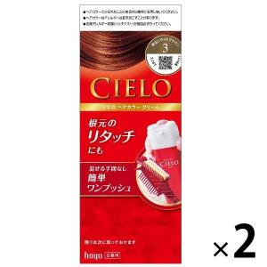 CIELO（シエロ） ヘアカラーEX　クリーム　3　明るいライトブラウン　1セット（2個） hoyu（ホーユー）｜LOHACO by アスクル