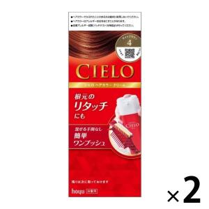 CIELO（シエロ） ヘアカラーEXクリーム　4　ライトブラウン 1セット（2個） hoyu（ホーユー）