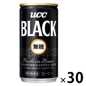 無糖ブラック UCC ブラック無糖 缶 ( 185g*30本入 )/ ブラック アイスコーヒー