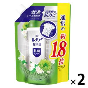 レノア超消臭 デオドランドビーズ グリーンミスト 詰め替え 特大 760ml 1セット（2個入） 抗菌 P＆G