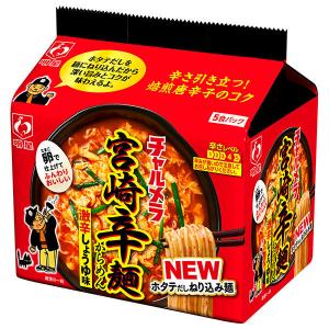 明星 チャルメラ 宮崎辛麺 5食パック 1個