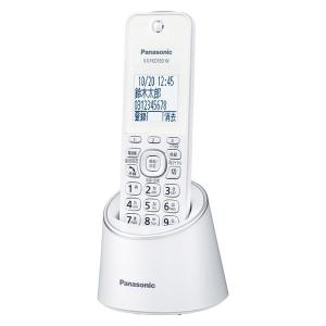 パナソニック コードレス電話機 VE-GDS15DL-W パールホワイト 充電台付親機および子機1台
