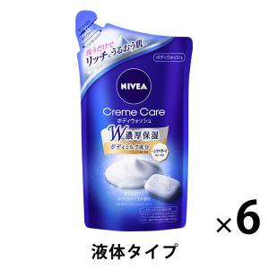 【セール】ニベア クリームケア ボディウォッシュ ヨーロピアンソープの香り 詰め替え 360ml 6個 ボディーソープ 花王【液体タイプ】｜LOHACO by ASKUL