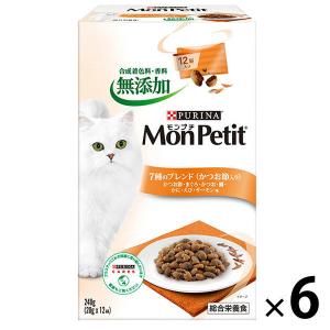 モンプチ ボックス 7種のブレンドかつお節入り 240g 6個 ネスレ日本 キャットフード 猫 ドライ