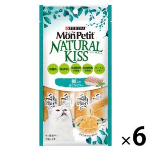 モンプチ ナチュラルキッス 猫 鯛入りまぐろゼリー 6袋（10g×24本）キャットフード ウェット おやつの商品画像