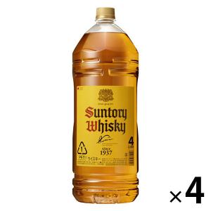 サントリー　角瓶　40度　4L　ペット　1セット（4本）　ウイスキー