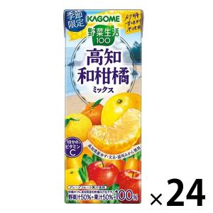 カゴメ 野菜生活100 高知和柑橘ミックス 195ml 1箱（24本入）【紙パック】【野菜ジュース】