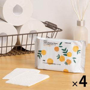 復活特別価格 トイレのおそうじシート オレンジの香り 詰替え 1セット（4個） 大王製紙（寄付金付き） オリジナル