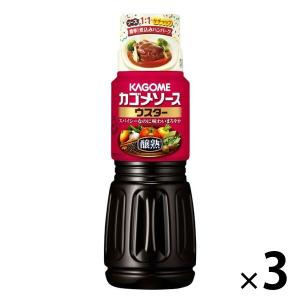 カゴメ　醸熟ソースウスター　500ml　3本｜LOHACO by アスクル