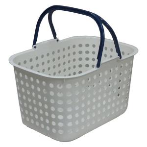 LOHACO - 平和工業 ドットバスケット浅型ホワイト 4907556209214 1