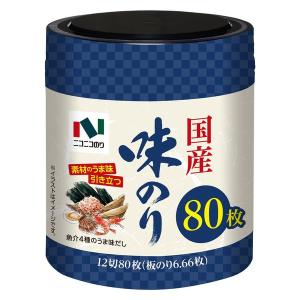 のりこのり ニコニコのり 5個／ ニコニコのり 国産味のり卓上 12切80枚×5個入