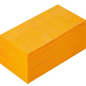 溝端紙工印刷 カラーナプキン 8つ折り 2PLY オレンジ 1セット （200枚：50枚入×4袋）の商品画像