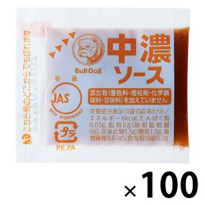 ブルドックソース株式会社 中濃ソース 透明小袋 業務用 1袋 （5g× 100個入）の商品画像